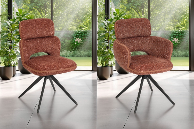 Chaise accoudoirs pivotante CELIA Maison d'ici