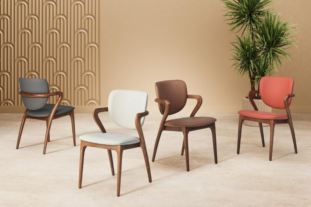 Chaises accoudoirs bois TEMPEST Maison d'ici