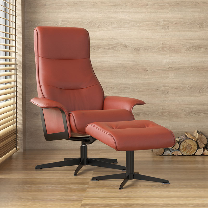 Fauteuil de relaxation en cuir DETENTE 1000