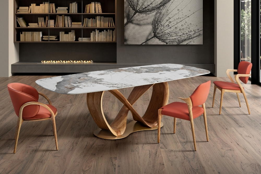 Table à manger extensible céramique LYRA Maison d'ici